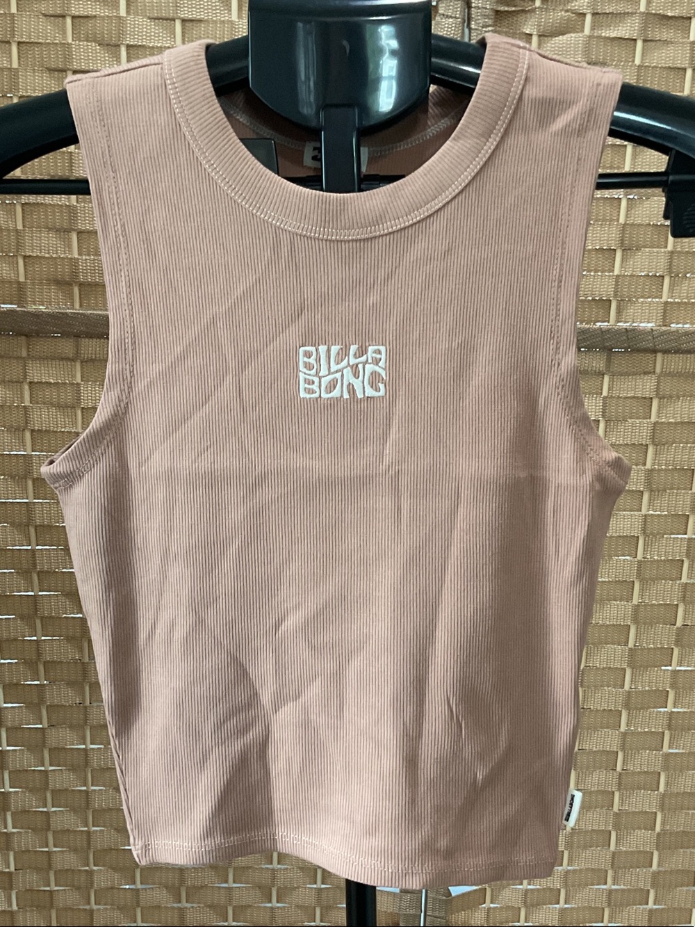 Billabong Ribbed Sleeveless Tank in Dusty Rose
